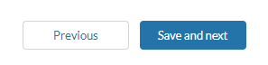 Image showing the form navigation buttons - 'Previous' and 'Save and next'